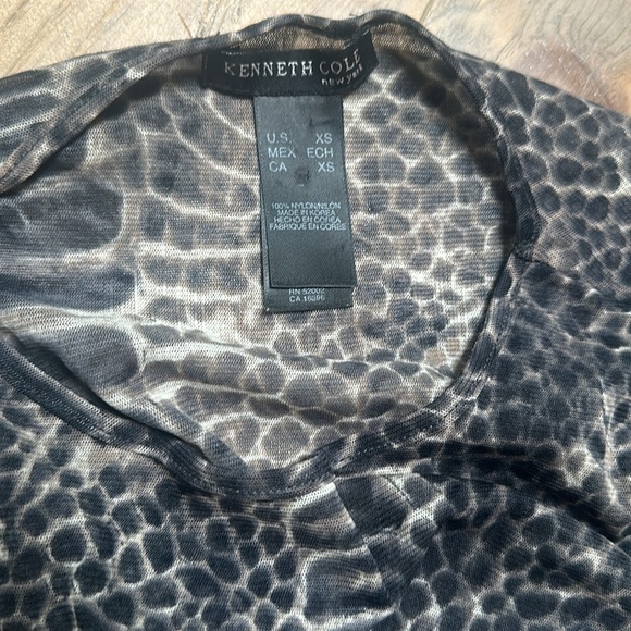Vintage Kennith Cole semi sheer long sleeve - Picture 3 of 5